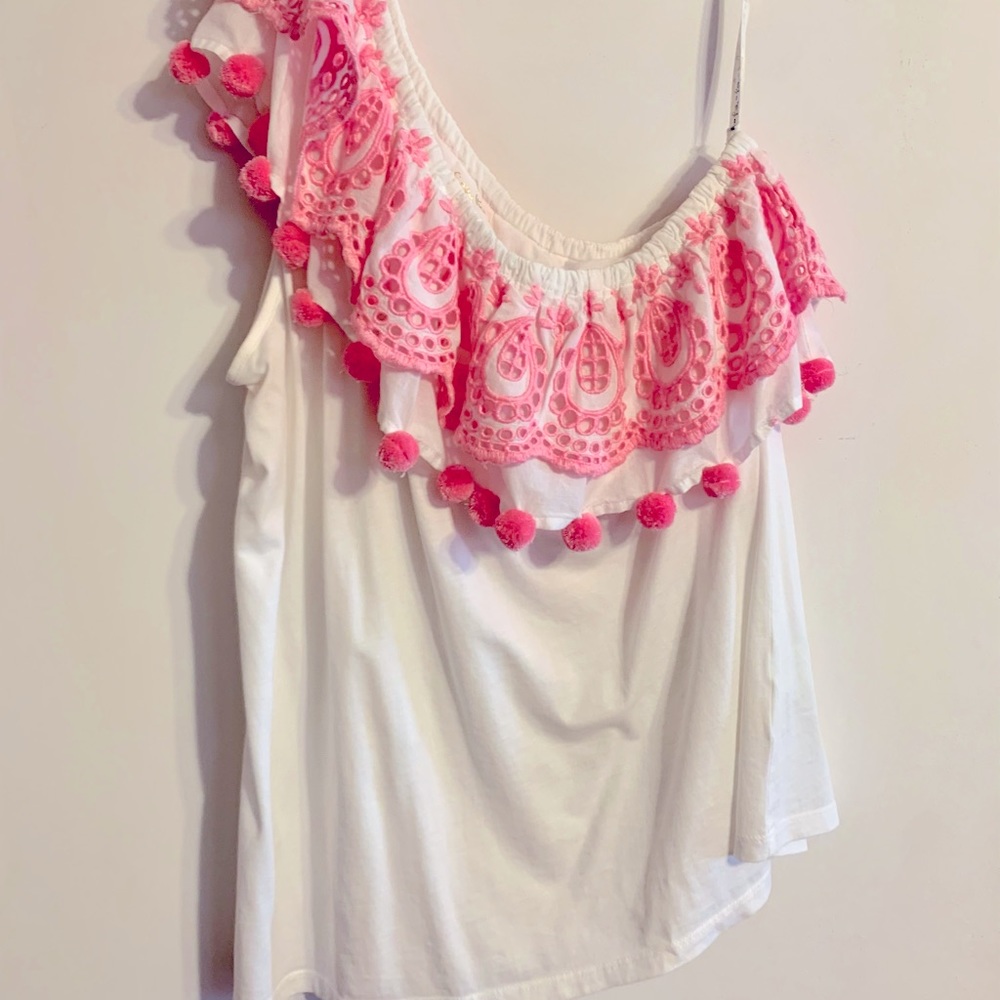 One shoulder Lilly Pulitzer Shirt